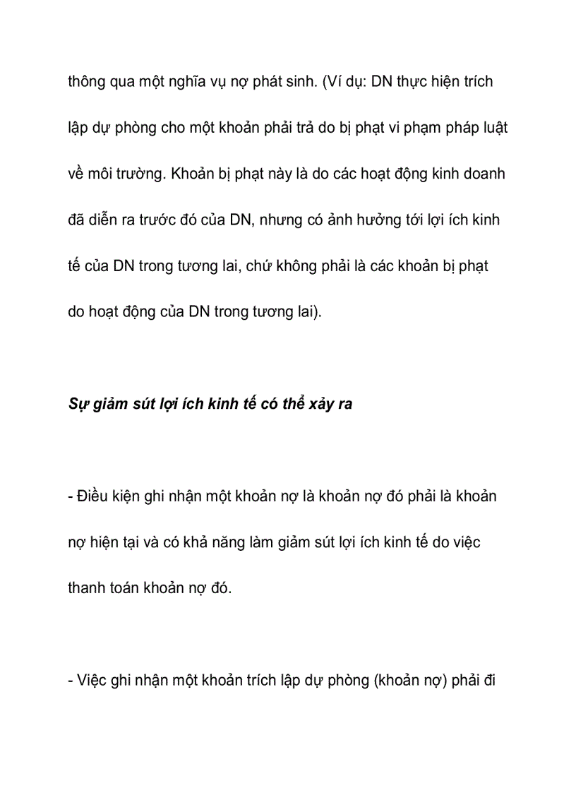 image for page Các khoản trích lập dự phòng cần lưu ý