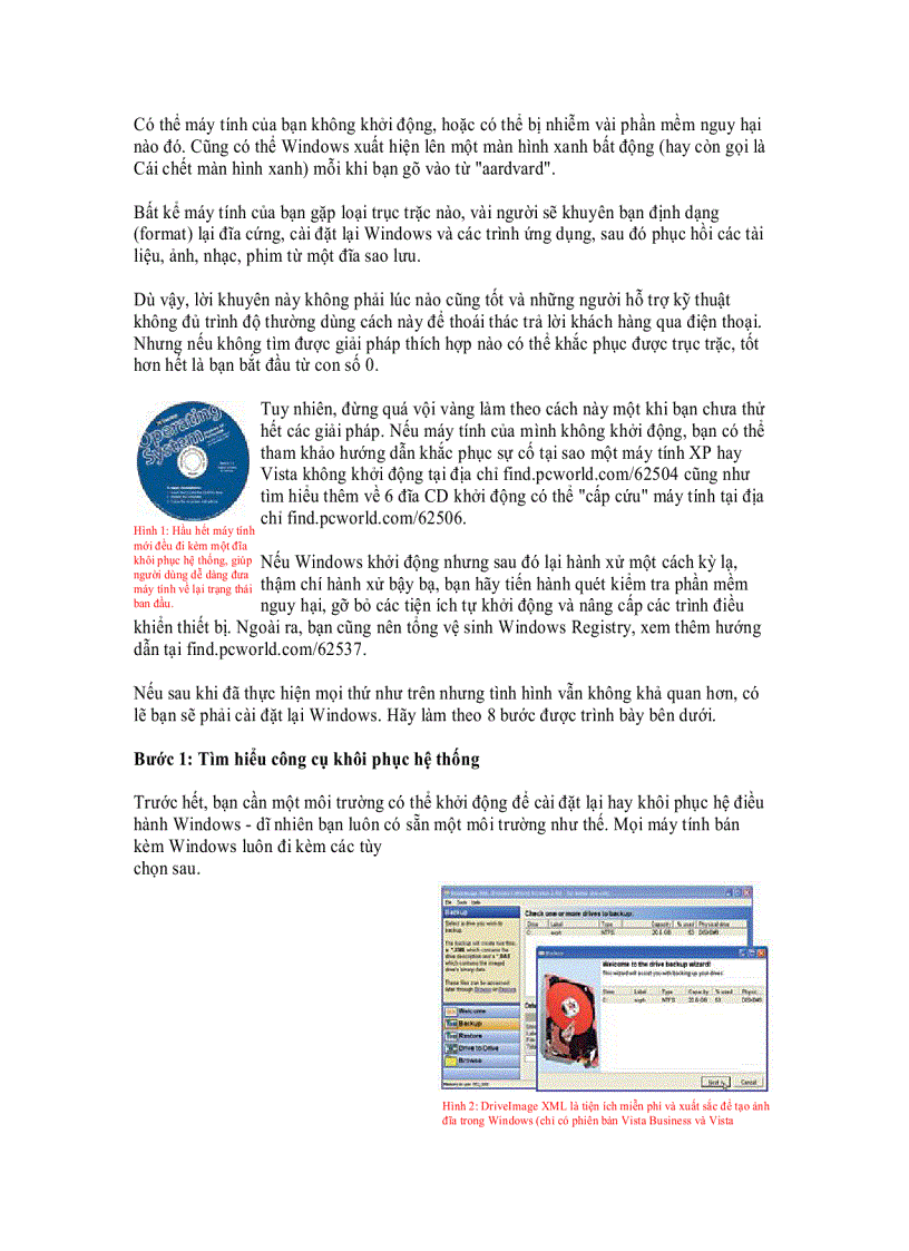 image for page Cài đặt lại và khôi phục máy tính chạy Windows