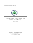 Replication Strategies for Streaming Media