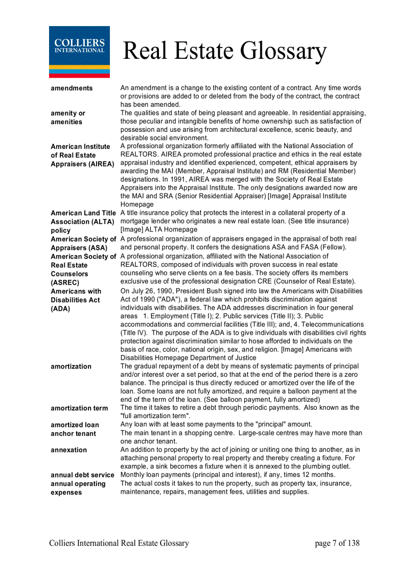 image for page Real Estate Glossary