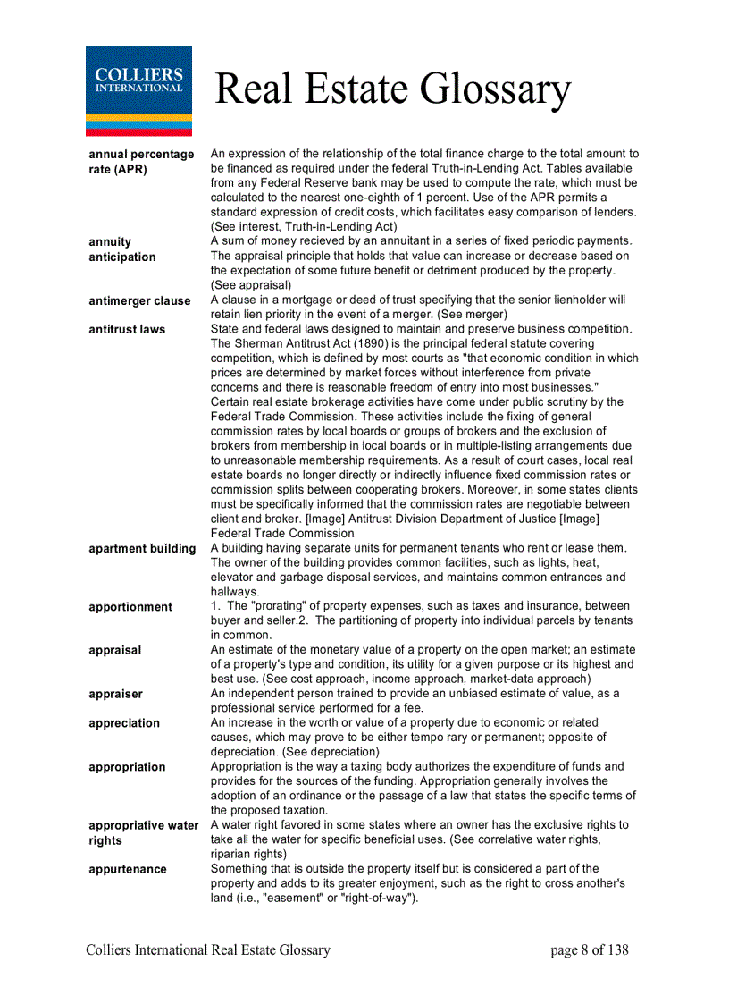 image for page Real Estate Glossary
