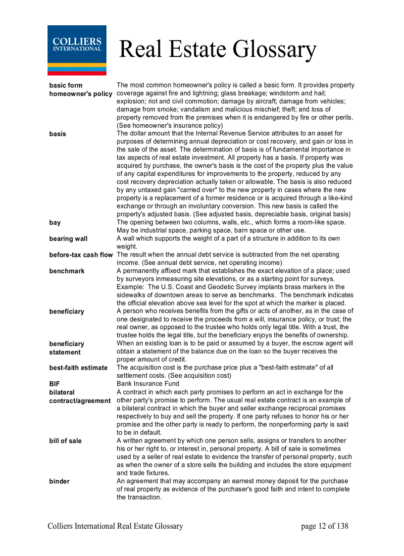 image for page Real Estate Glossary