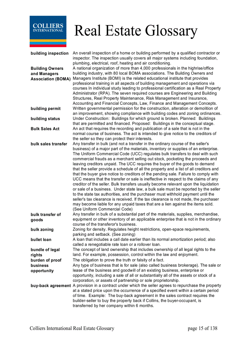 image for page Real Estate Glossary