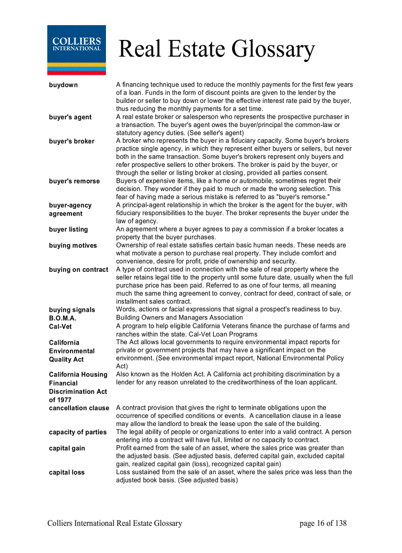 image for page Real Estate Glossary