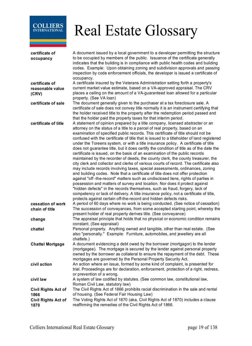 image for page Real Estate Glossary