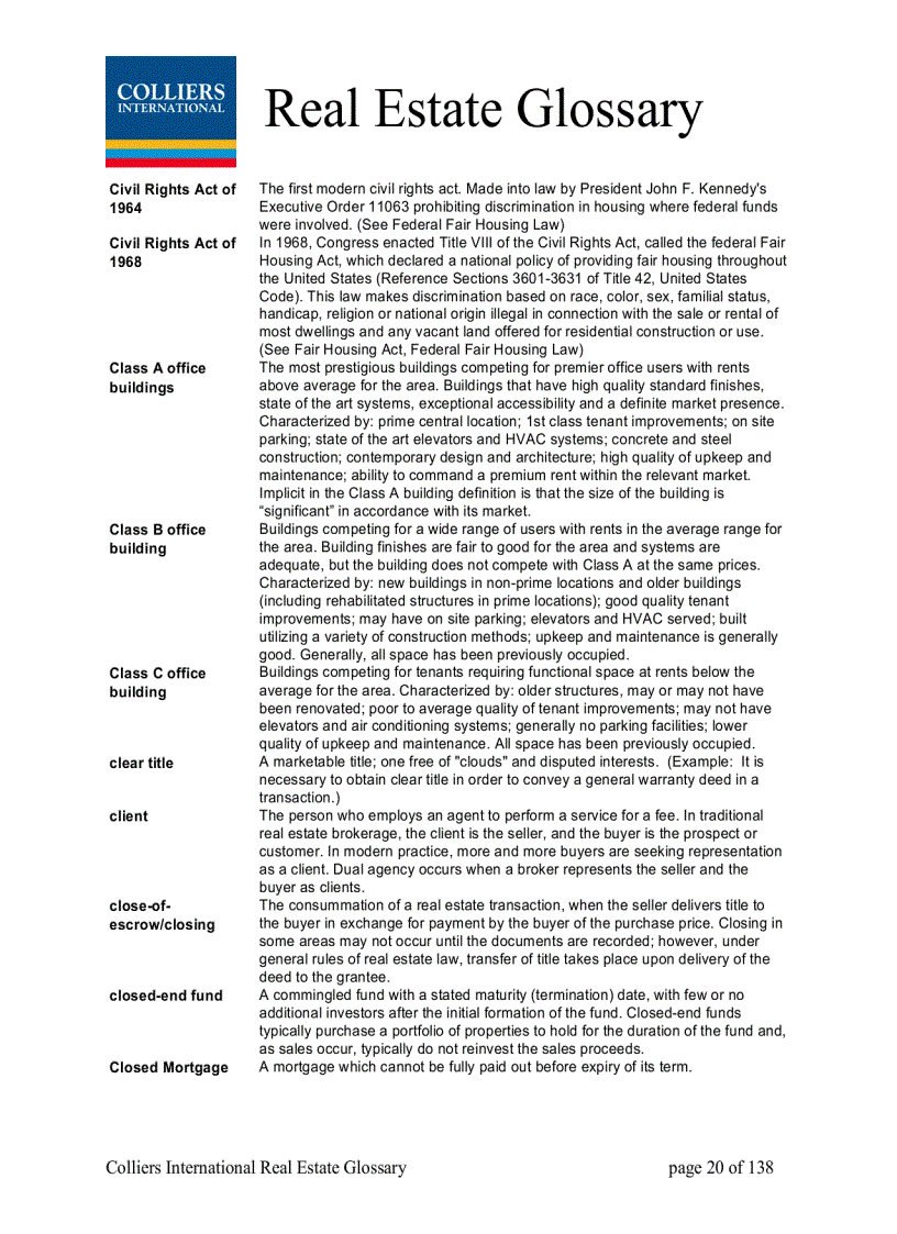 image for page Real Estate Glossary