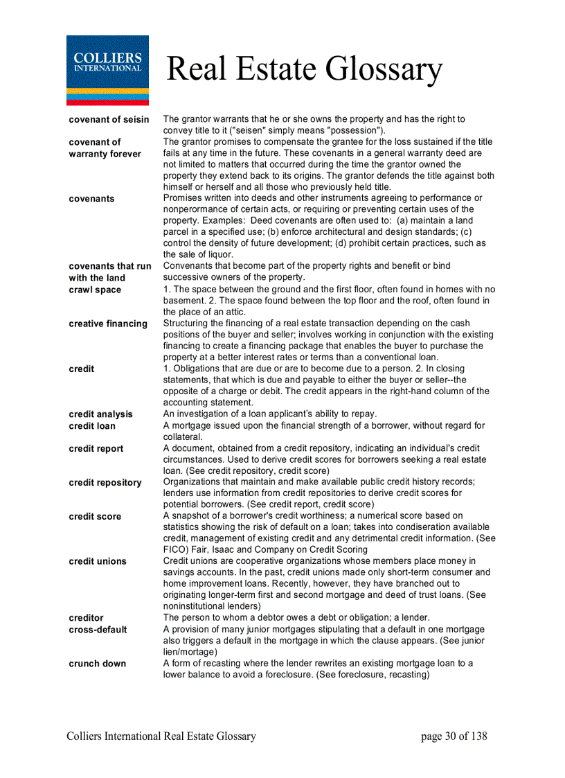 image for page Real Estate Glossary