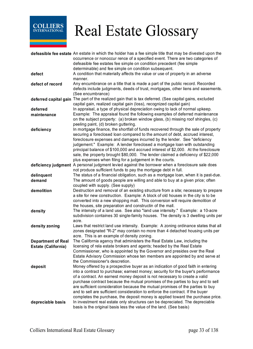 image for page Real Estate Glossary