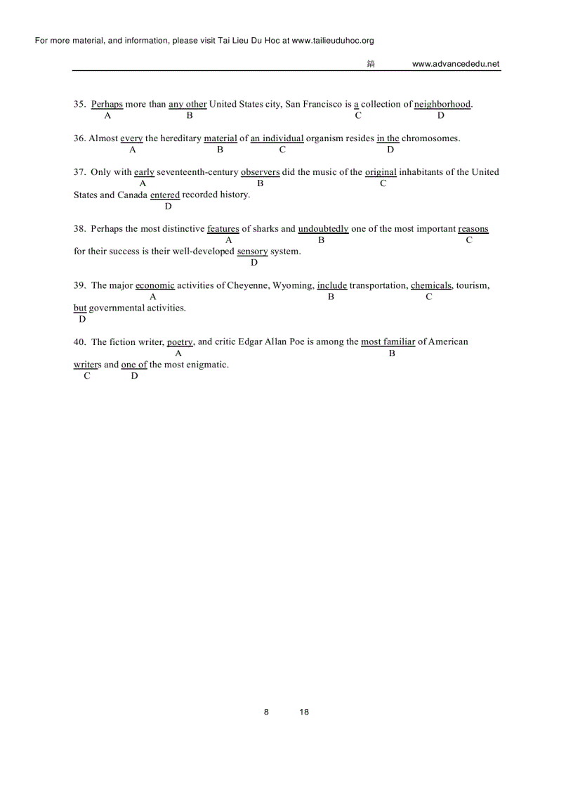 image for page Đề thi Toefl tháng 8 2002