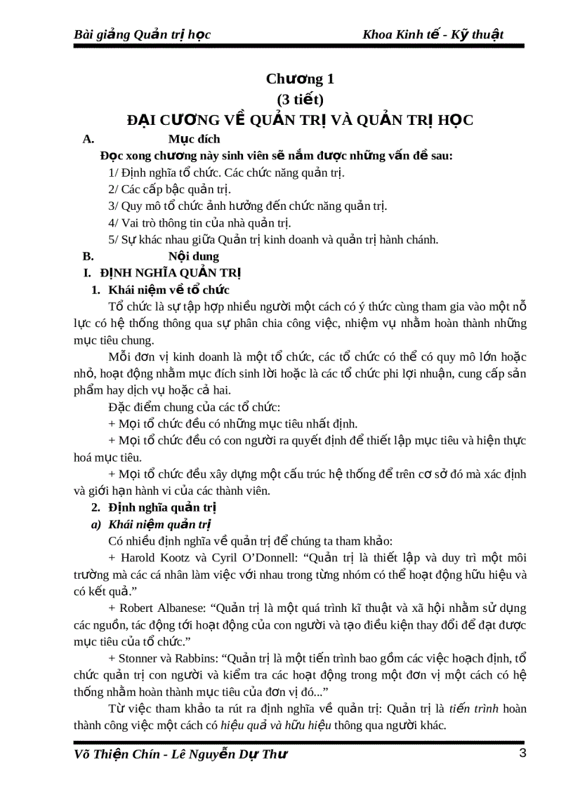 image for page Bài giảng Quản trị học