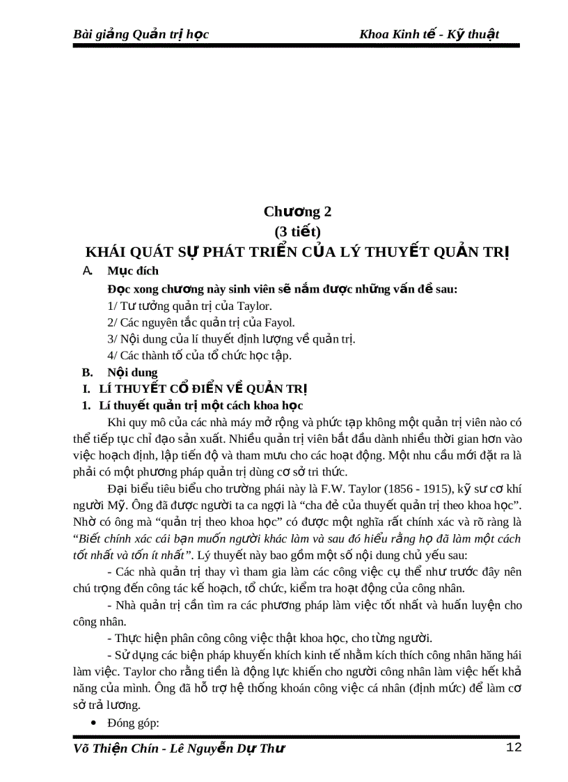 image for page Bài giảng Quản trị học