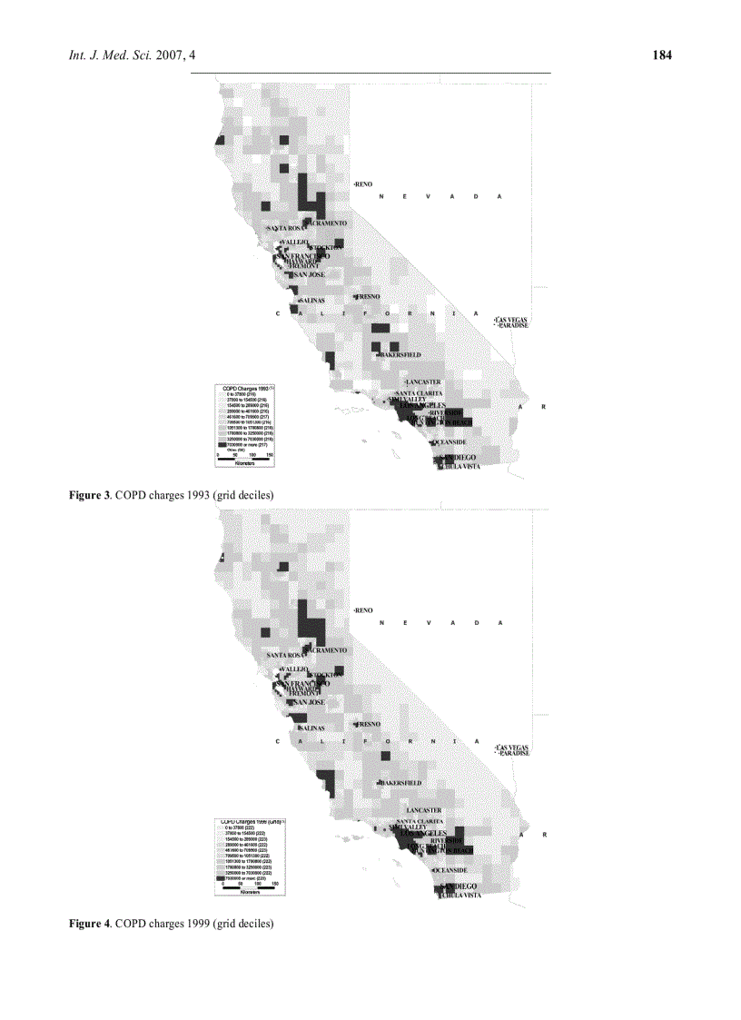 Báo cáo y học The Geography of Chronic Obstructive Pulmonary Disease Across Time California in 1993 and 1999