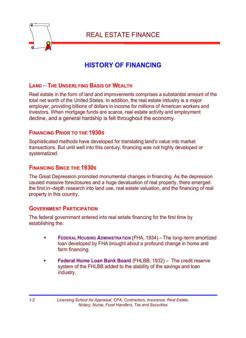 image for page Real estate finance