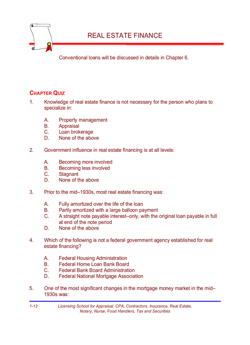 image for page Real estate finance