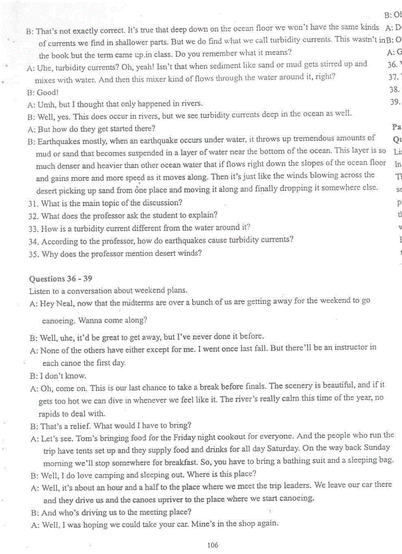 image for page Đề thi Toefl tháng 10 2001