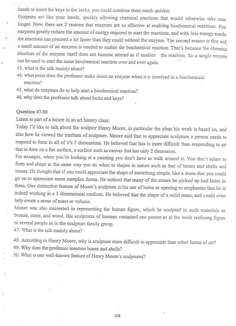 image for page Đề thi Toefl tháng 10 2001