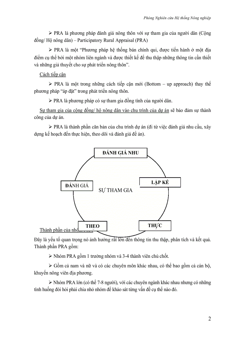 image for page Tài liệu tập huấn về Thẩm định giá nông thôn Participatory Rural Appraisal PRA