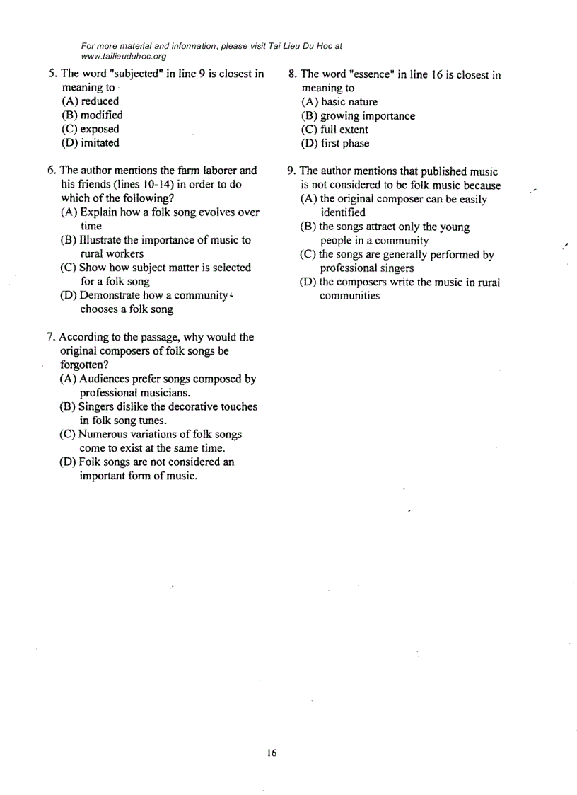 image for page Đề thi Toefl tháng 5 2002