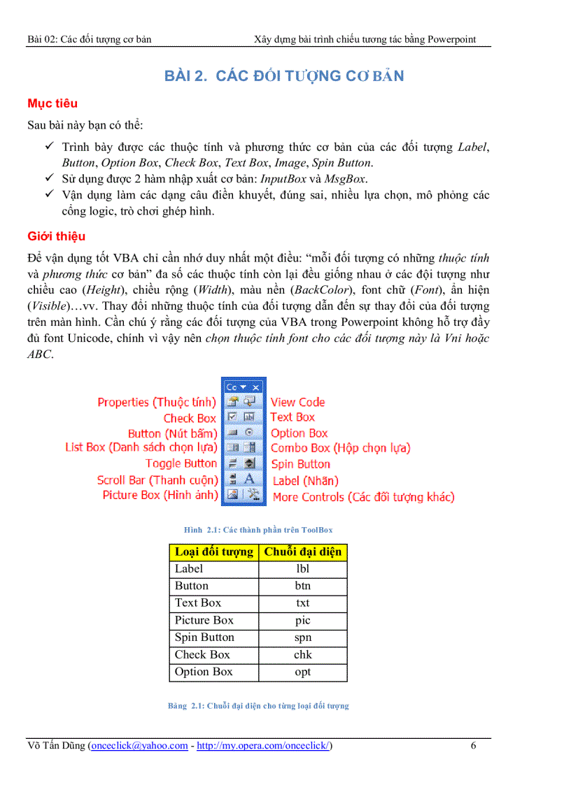 image for page Giáo trình PowerPoint Tương tác bằng VBA