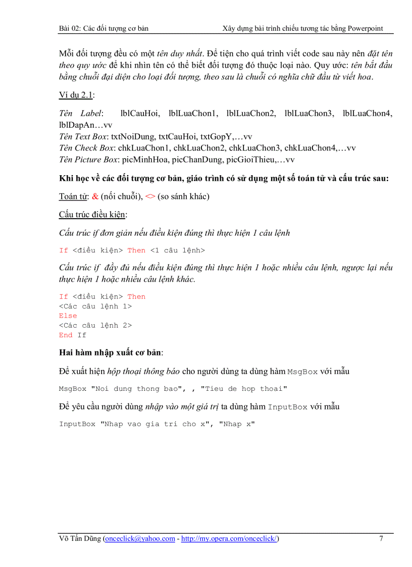 image for page Giáo trình PowerPoint Tương tác bằng VBA
