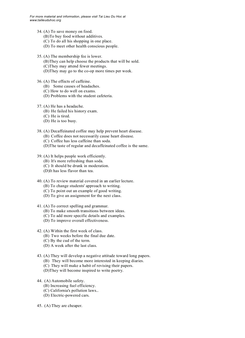 image for page Đề thi Toefl tháng 1 1998