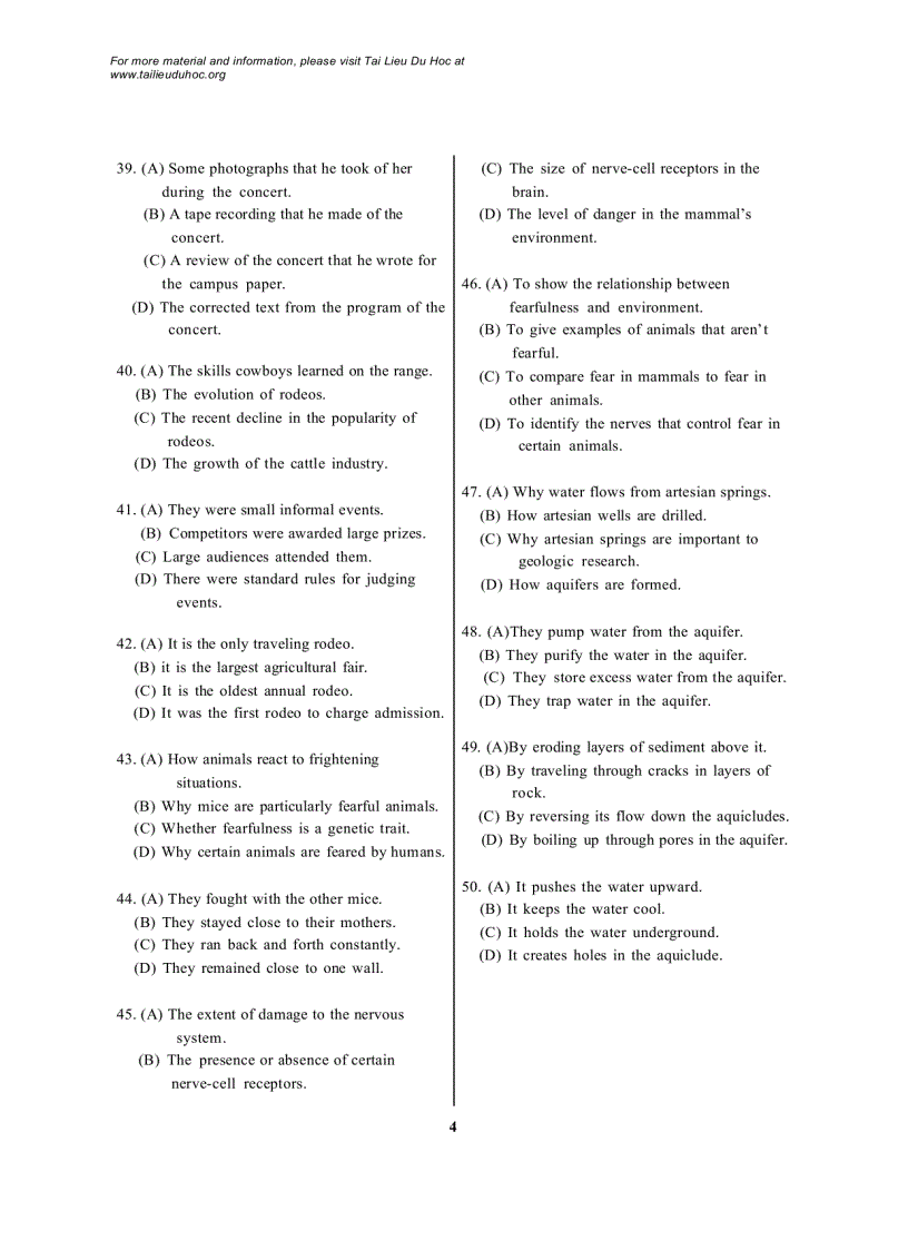 image for page Đề thi Toefl tháng 1 2001
