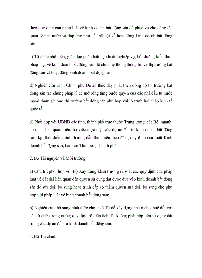 image for page Chỉ thị về việc triển khai thi hành Luật Kinh doanh bất động sản