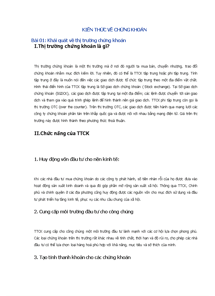 image for page Kiến thức về chứng khoán