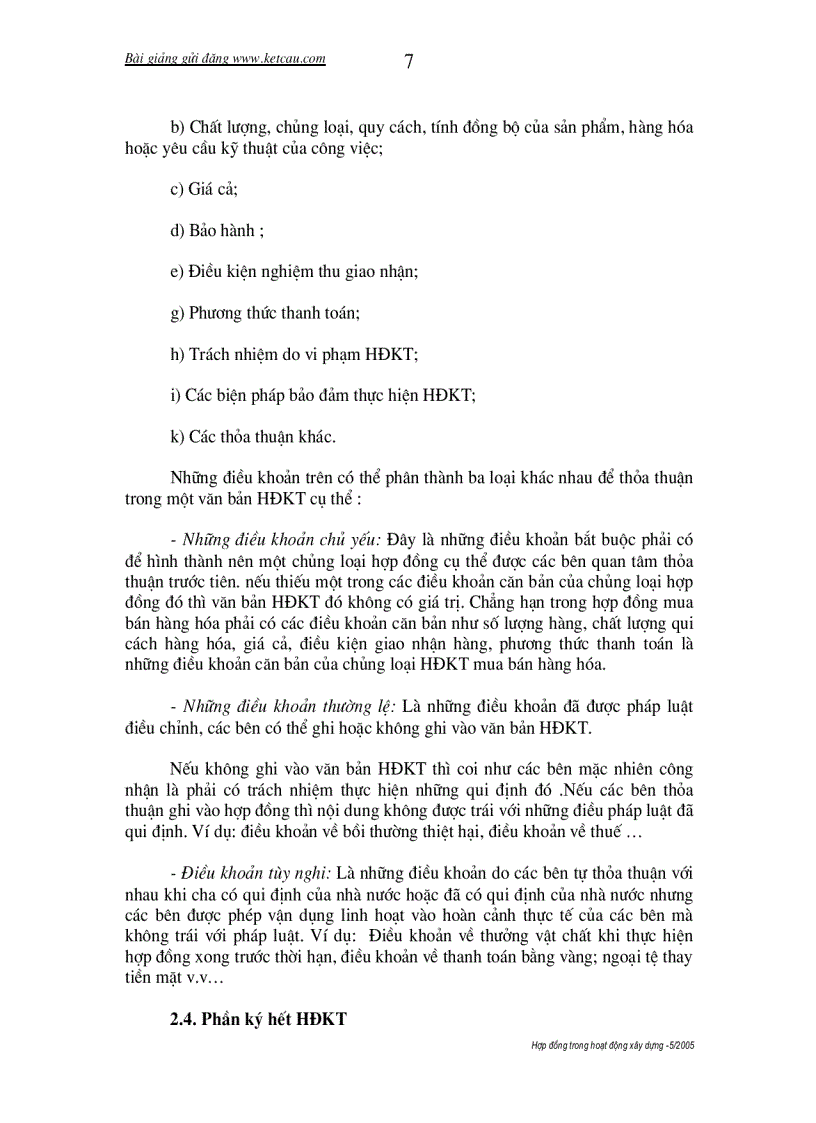 image for page Hợp đồng trong hoạt động xây dựng