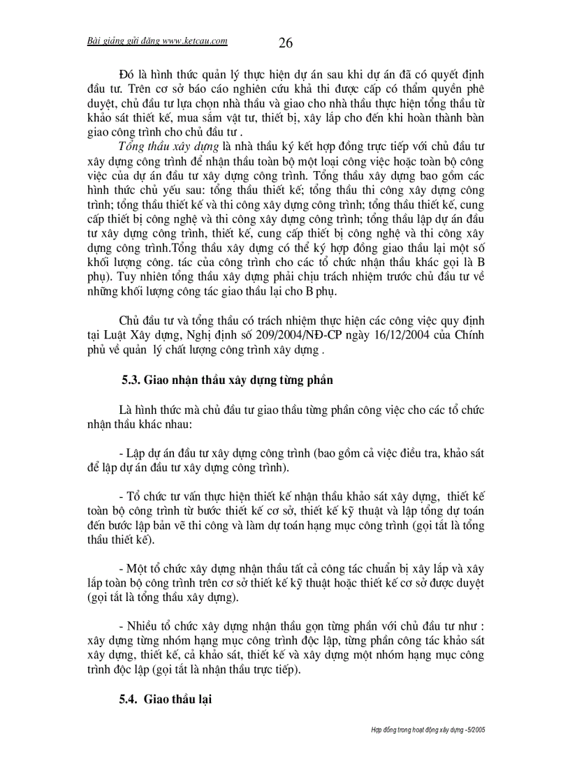 image for page Hợp đồng trong hoạt động xây dựng