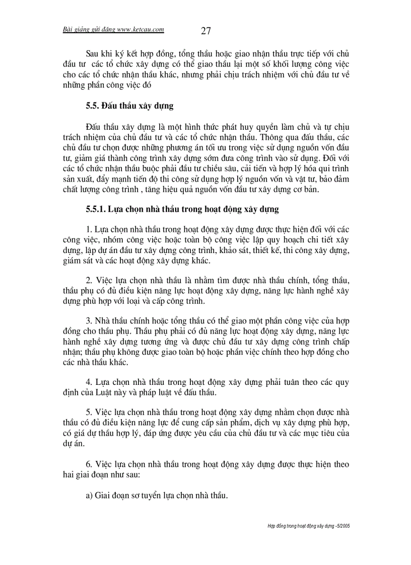 image for page Hợp đồng trong hoạt động xây dựng