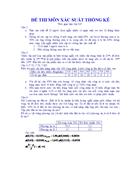 Đề thi môn xác suất thống kê 03