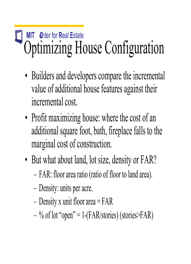 image for page The Highest Use for Residential Development