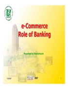 E Commerce Role of Banking