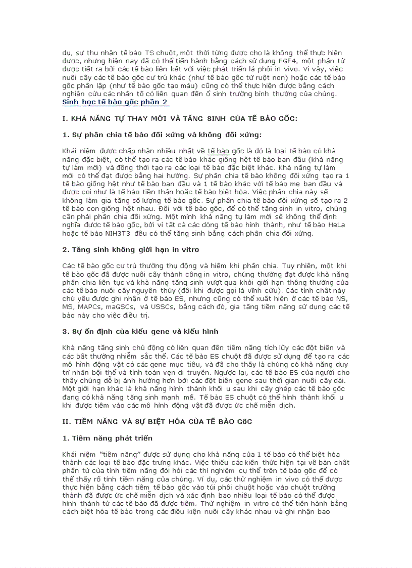 image for page Sinh học tế bào gốc