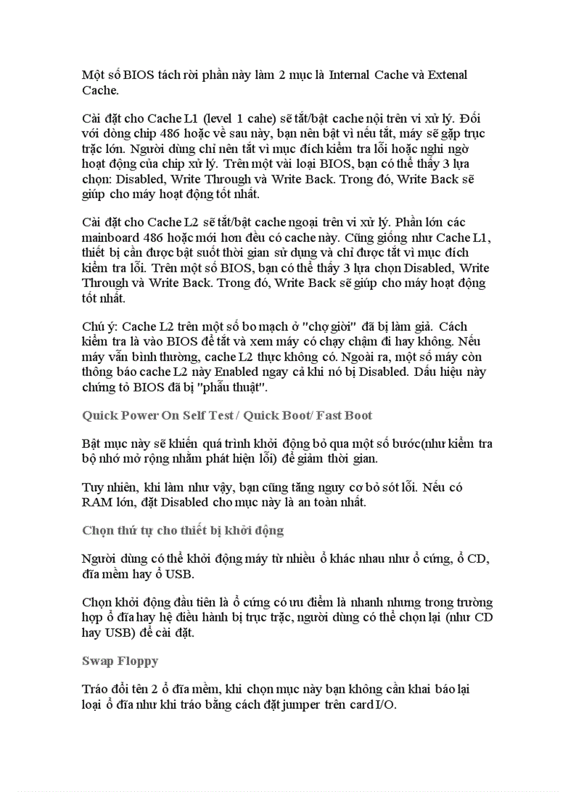 image for page Thiết lập BIOS