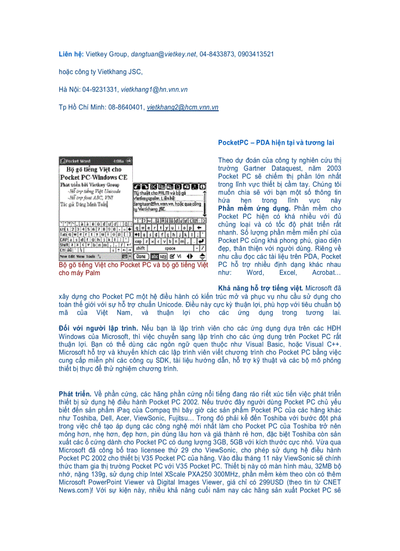 image for page PocketPC hay Palm