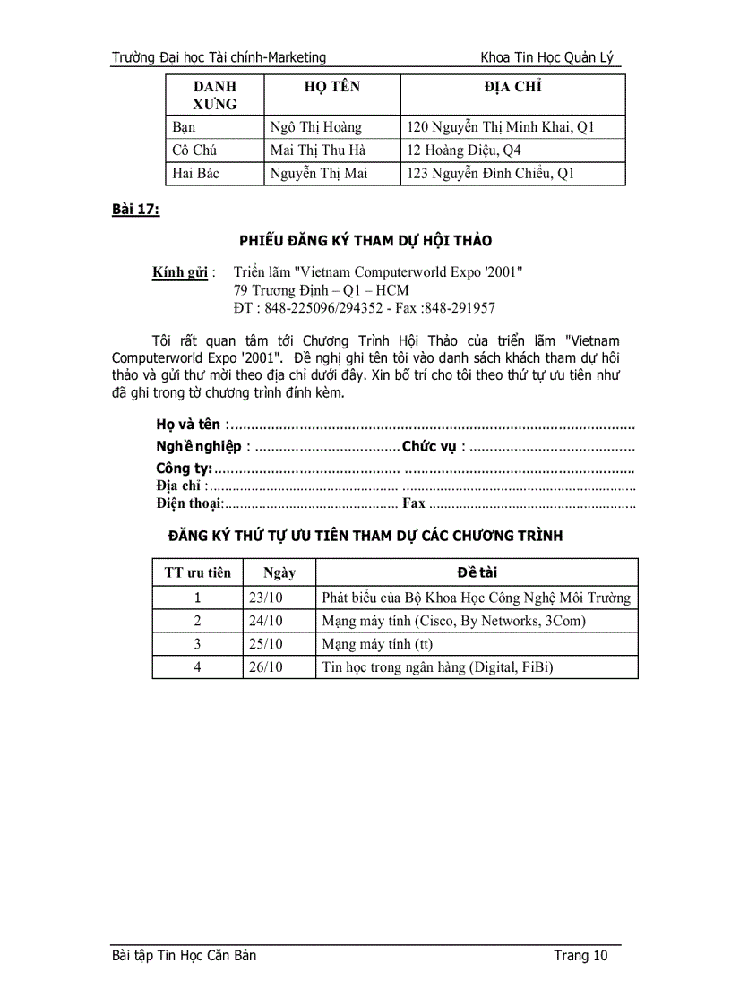 image for page Bài tập Word