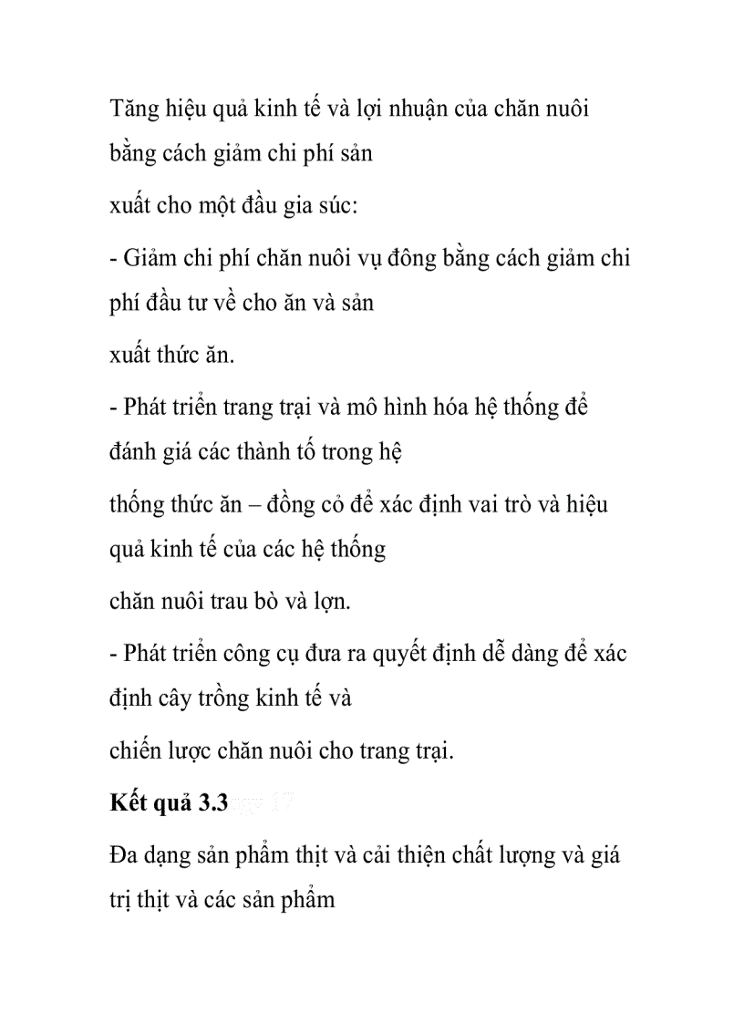 Hệ thống trồng trọt và chăn nuôi