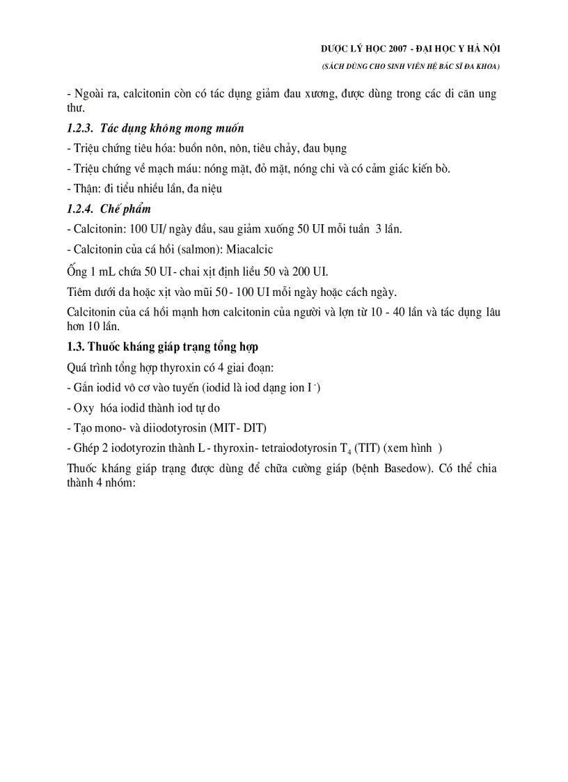 image for page Dược lý học Hormon và thuốc kháng Hormon