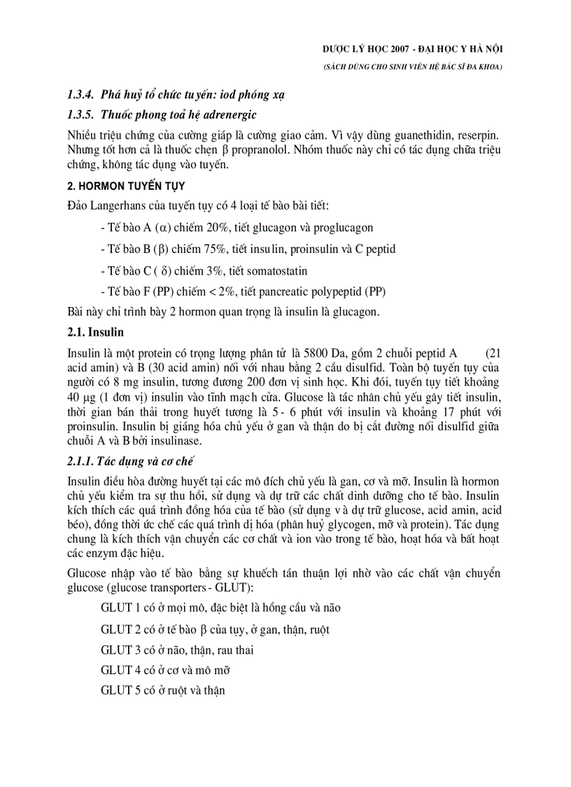 image for page Dược lý học Hormon và thuốc kháng Hormon