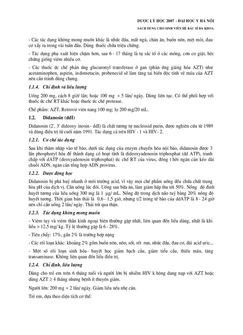 image for page Dược lý học thuốc kháng virus