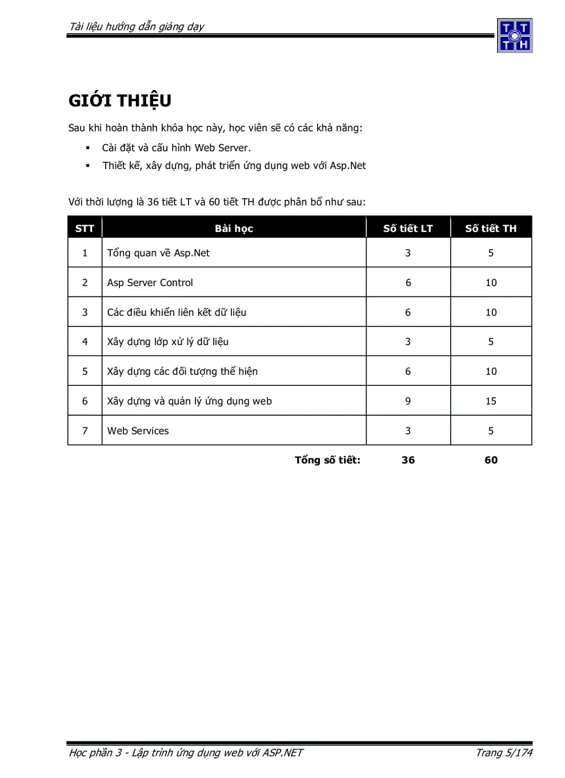 image for page Giáo trình ASPNET