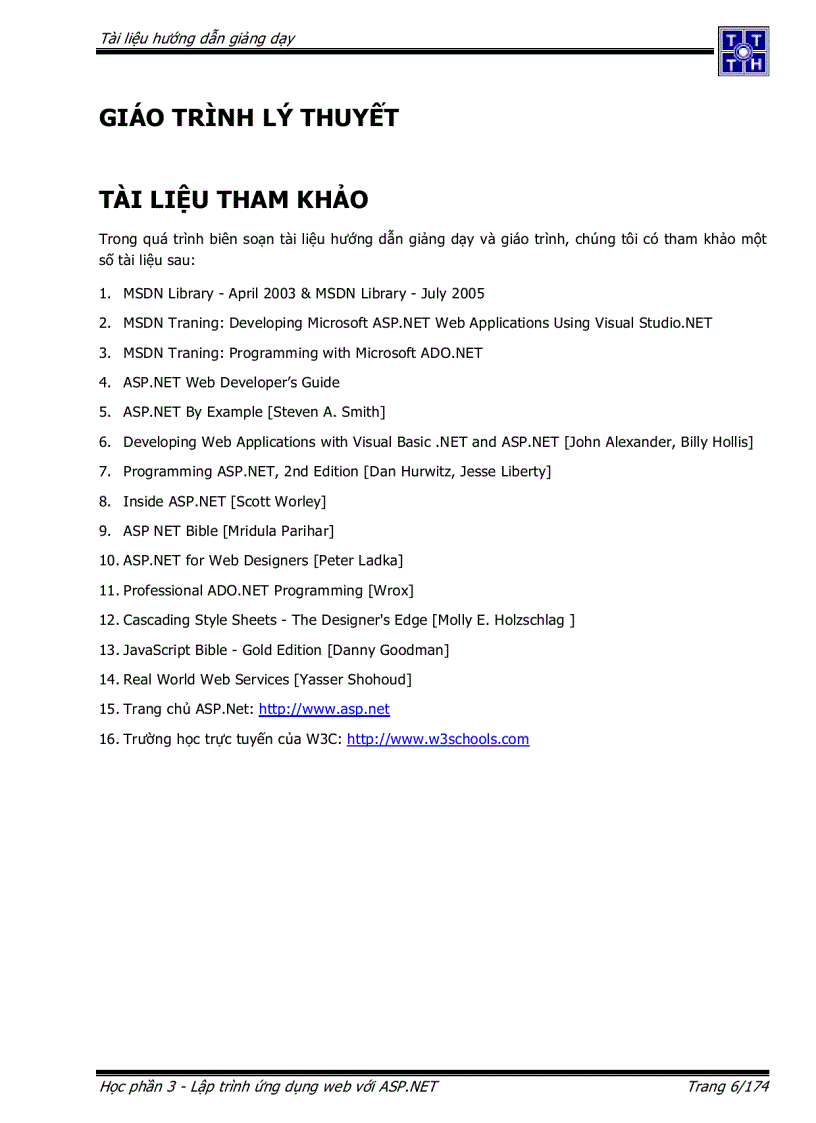 image for page Giáo trình ASPNET