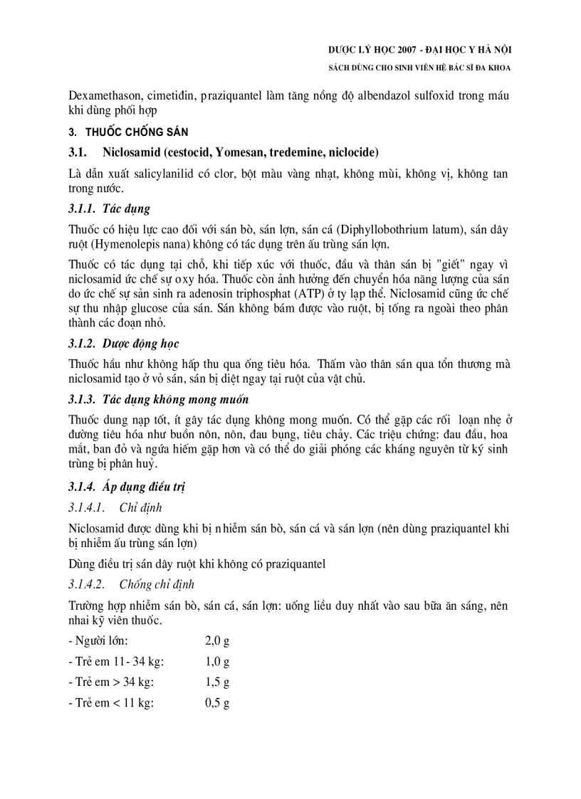 image for page Dược lý học thuốc chống giun sán