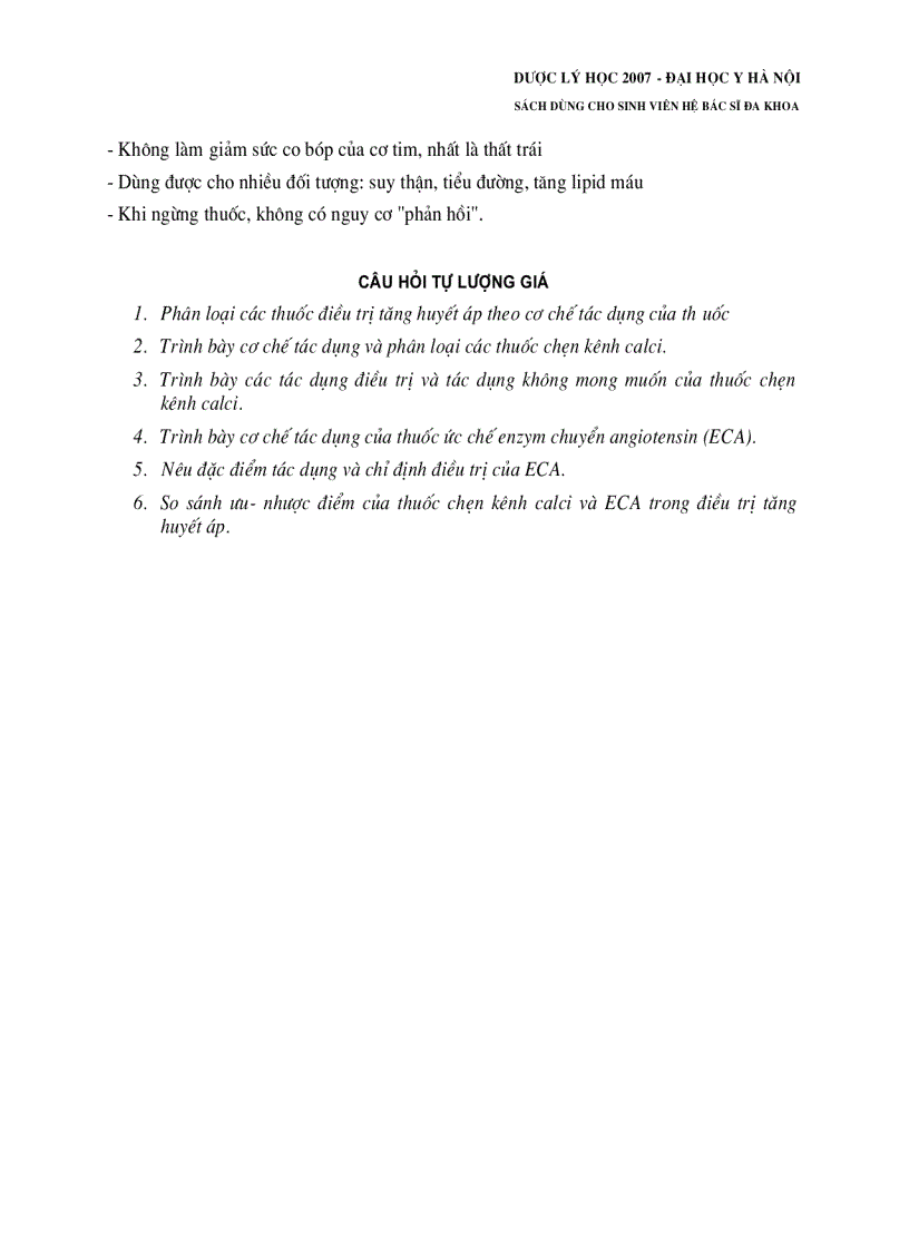 image for page Dược lý học thuốc điều trị tăng huyết áp