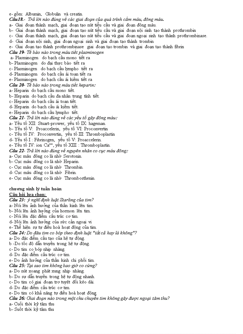 image for page Một số câu hỏi trắc nghiệm về chương Nội Môi