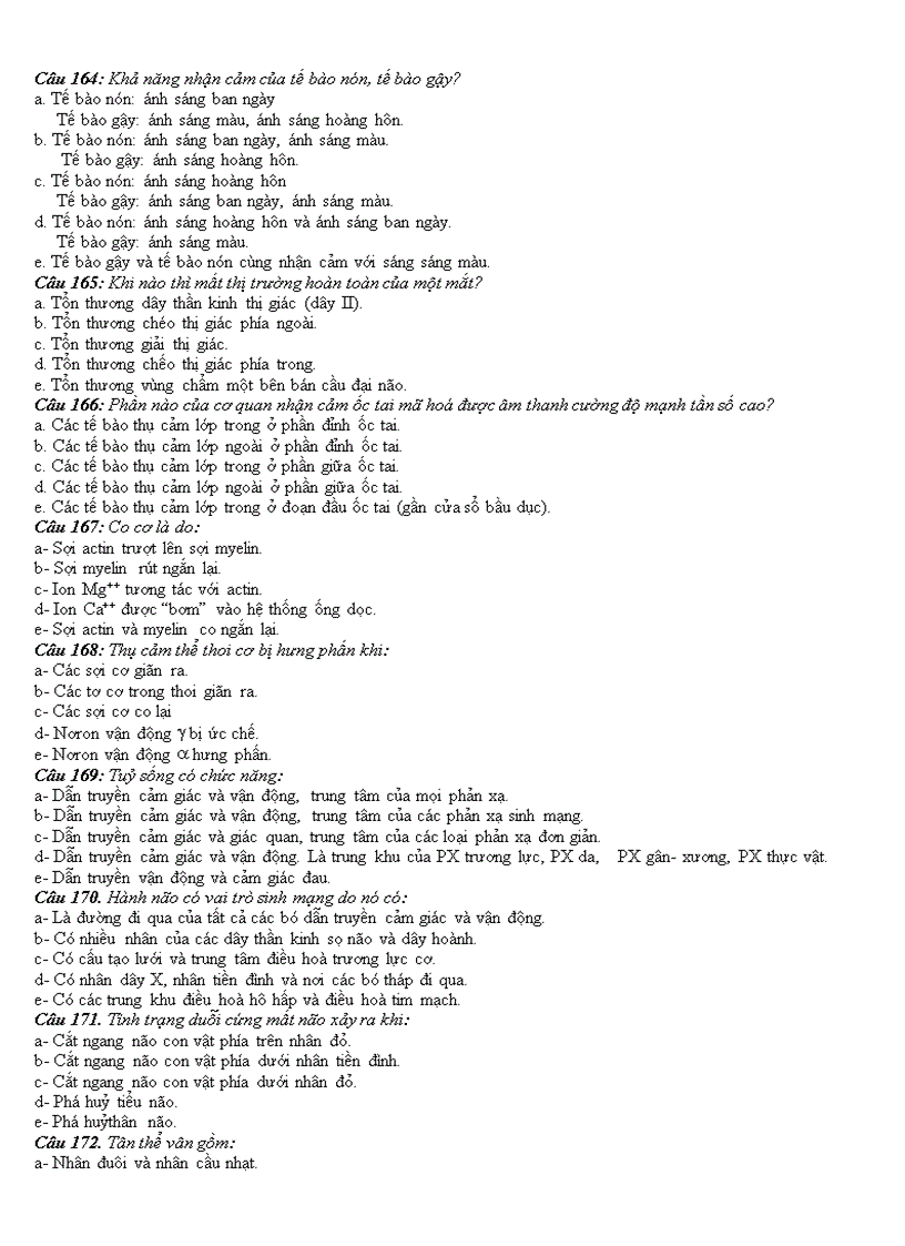 image for page Một số câu hỏi trắc nghiệm về chương Nội Môi