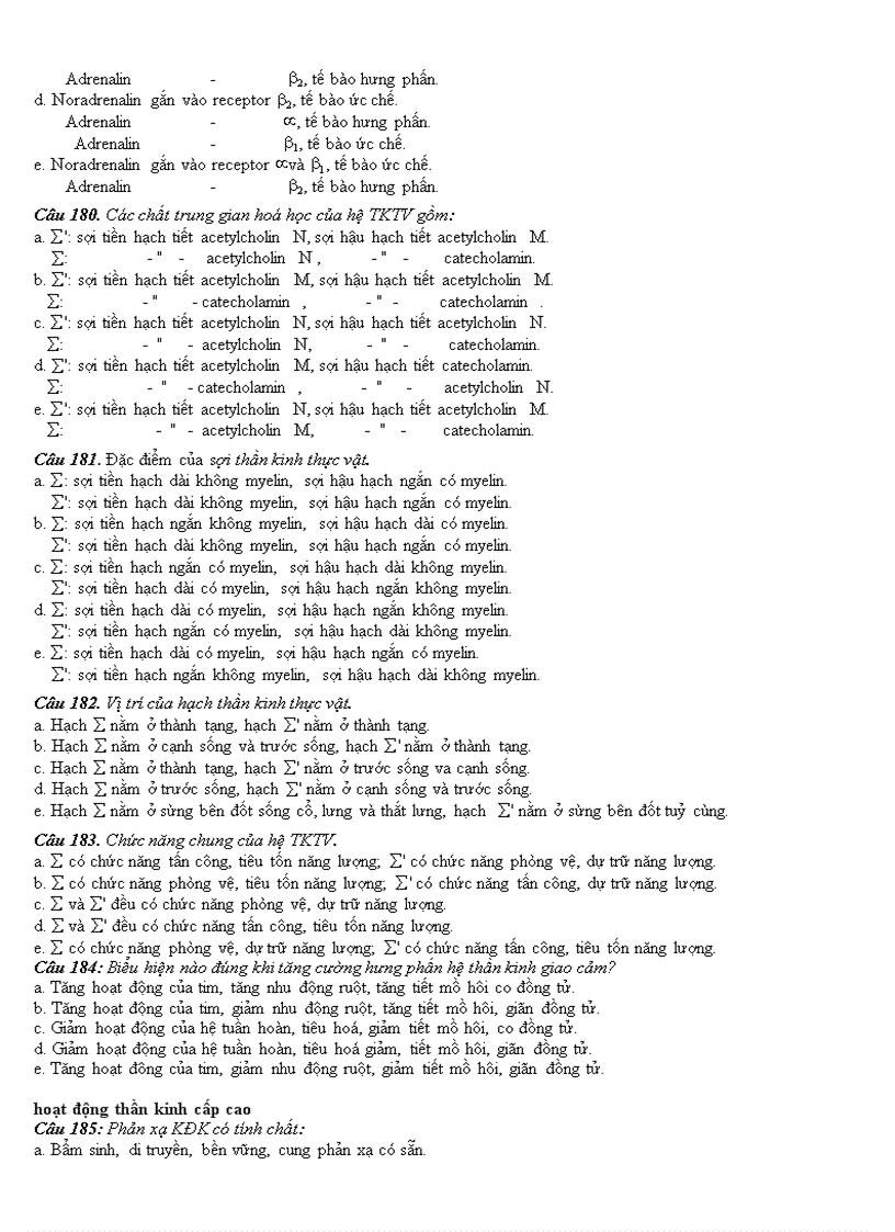 image for page Một số câu hỏi trắc nghiệm về chương Nội Môi