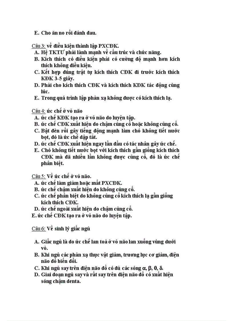 image for page Bài tập trắc nghiệm về Sinh Lý Học full các chương